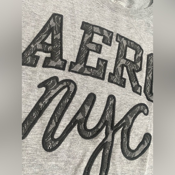 Y2K Aeropostale gothic lace graphic tee - Picture 2 of 3